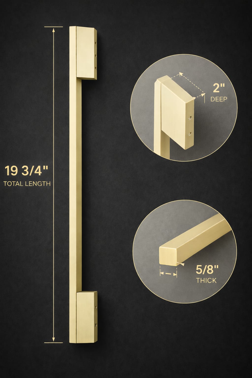 Upgraded Classic Appliances Door Pull  19 3/4 Inches  (500mm)