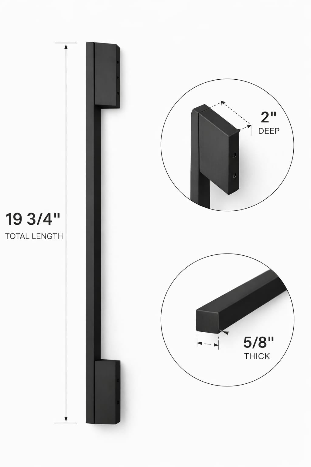 Upgraded Classic Appliances Door Pull  19 3/4 Inches  (500mm)